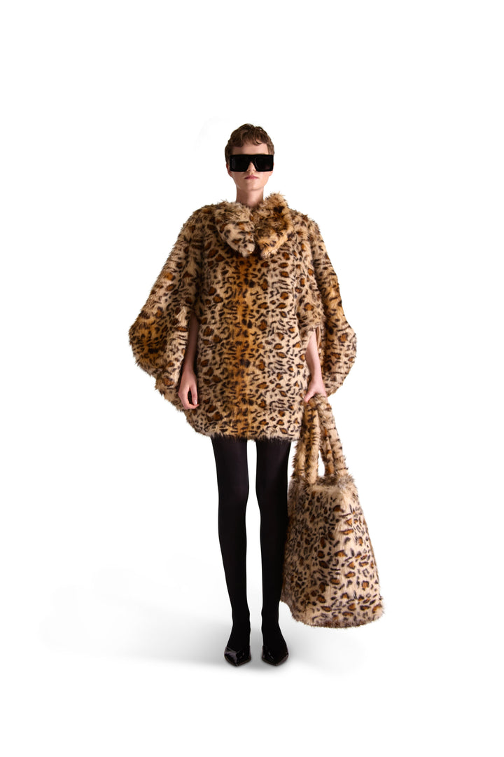 Animal Print Faux Fur Bag