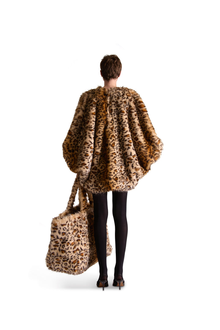 Animal Print Faux Fur Bag