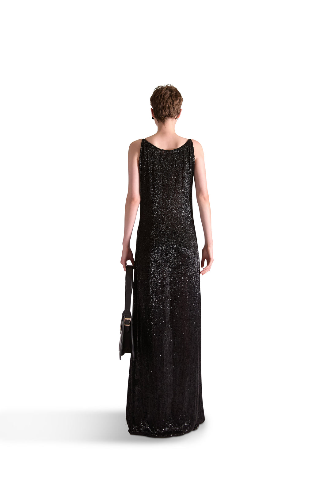 Hand Embroidered Katdana Beaded Evening Dress