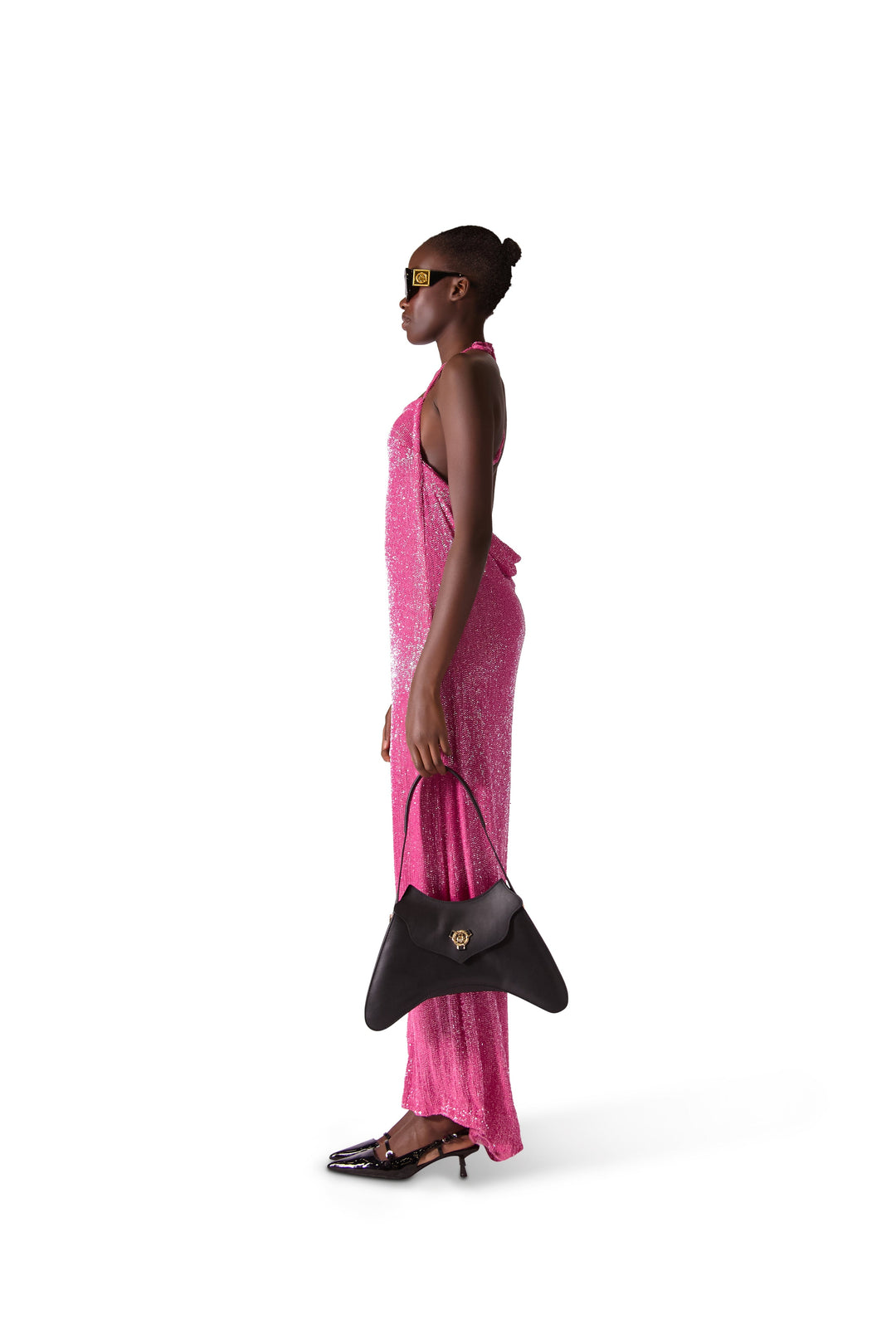 Hand Embroidered Beaded Evening Dress