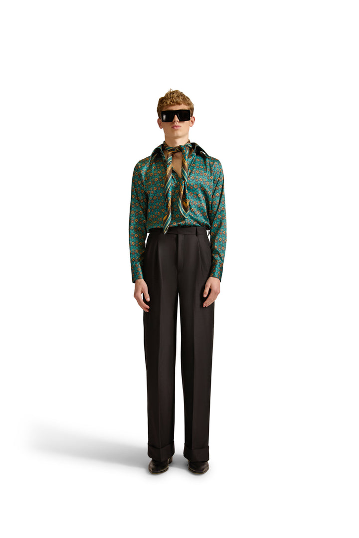 Tailored Fit Monogram Shirt