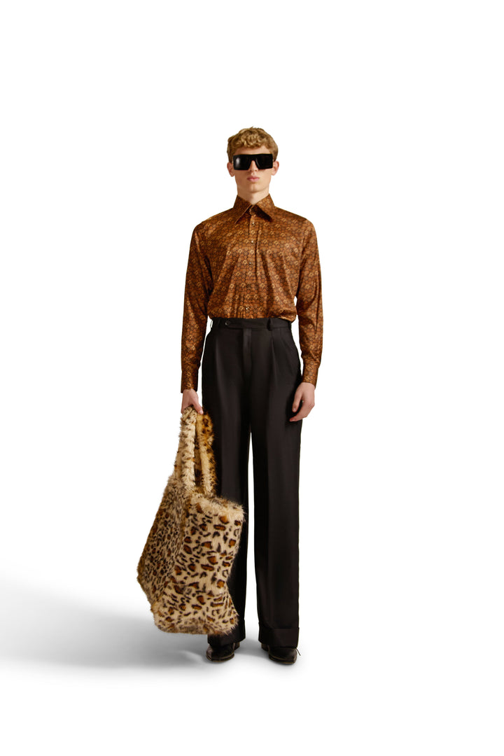 Tailored Fit Monogram Shirt