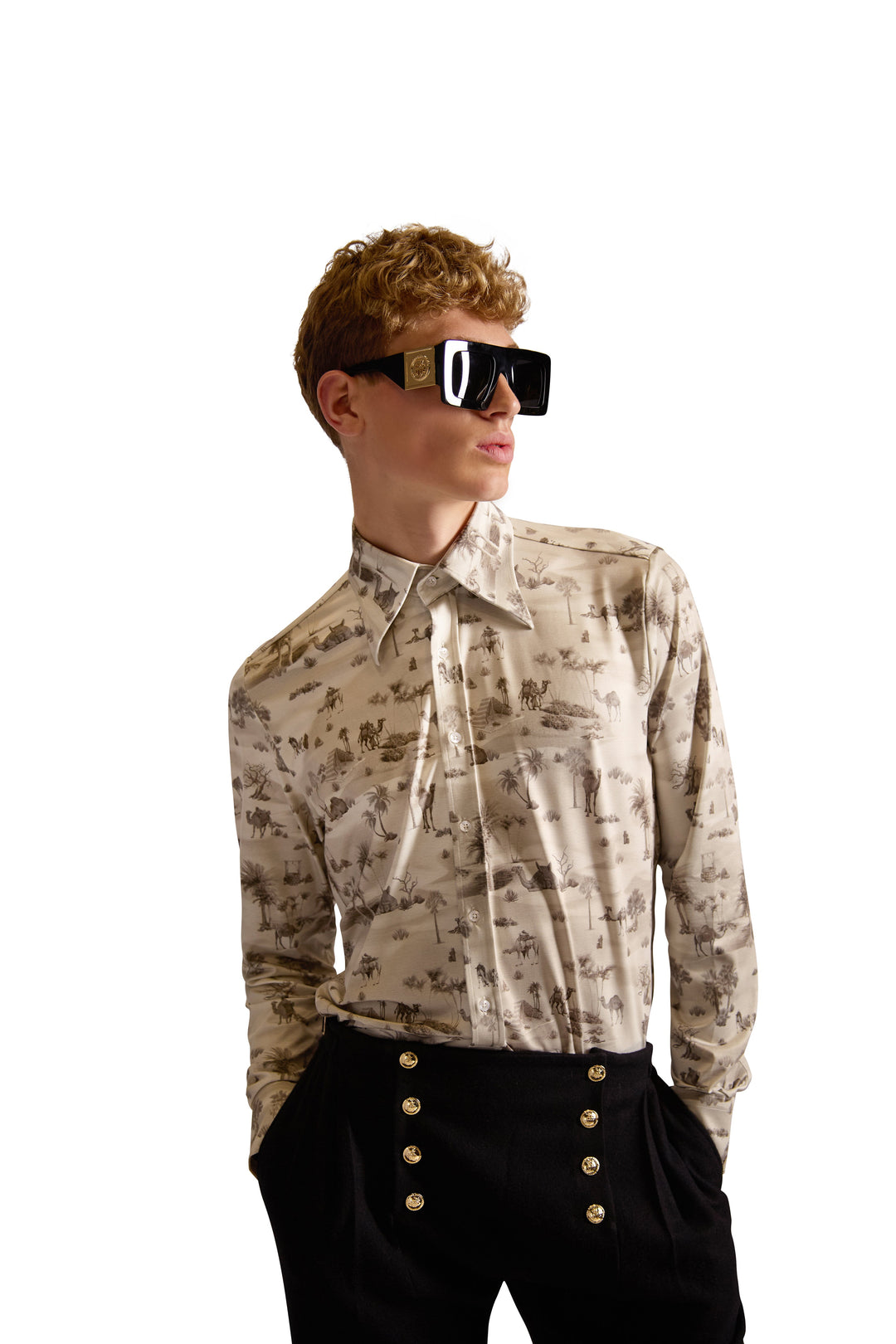 Tailored Fit Print Shirt