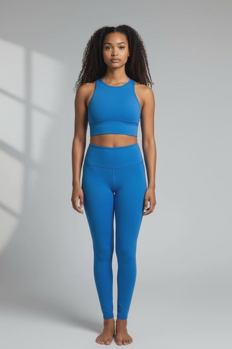 Essence Seamless Leggings - Malibu Blue